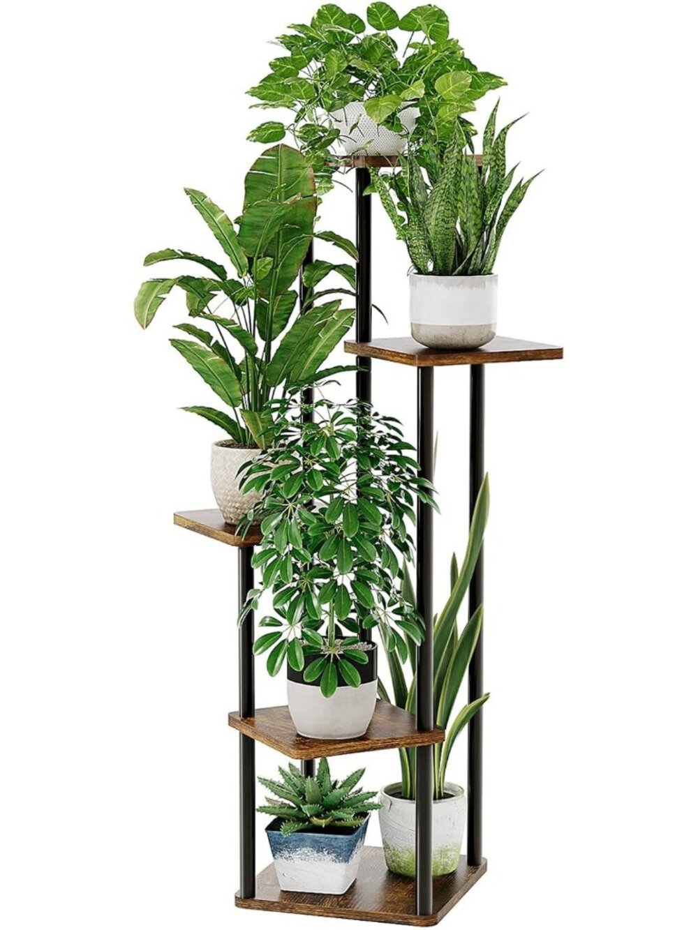 New Plant Stand Indoor 5 Tier Corner Plant Shelf for Multiple Plants - Picture 1 of 6